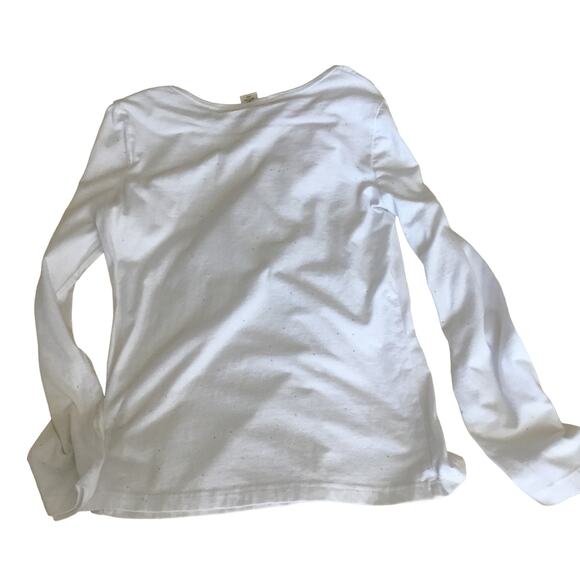 Self Esteem White Long Sleeve T-Shirt Vest Sequins Glitter Girls Size Large Set - Picture 7 of 12